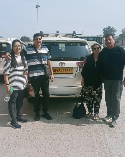 A family trip with Tempo Traveller